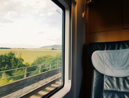train window side