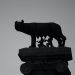 ancient sculpture of mythical romulus and remus