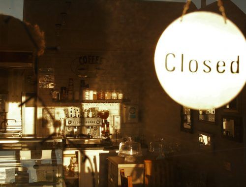 a close coffee shop