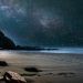 seashore during nighttime