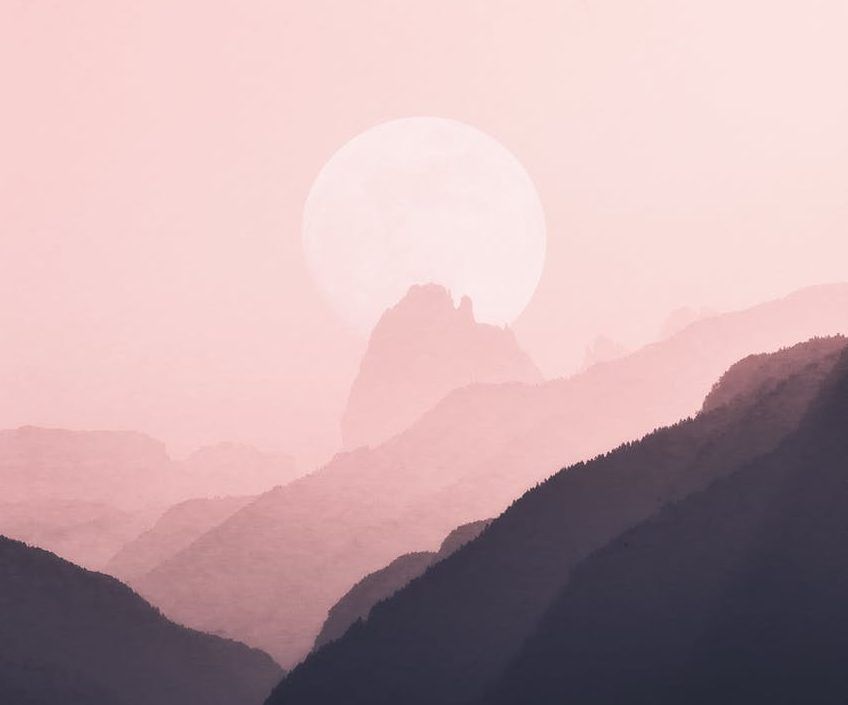 silhouette of mountain