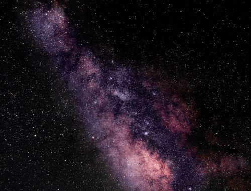 universe filled with stars nebula and glowing milky way