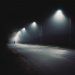 wide road with street lights